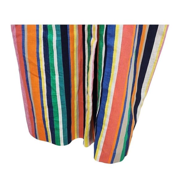 Vilagallo Linen Blend Striped Dress Size‎ 48 Casual Comfort Summer - Picture 6 of 14